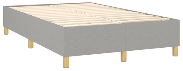 Box spring postel s matrací světle šedá 120 x 200 cm textil 3137061