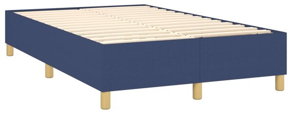 Box spring postel s matrací modrá 120x200 cm textil 3137067