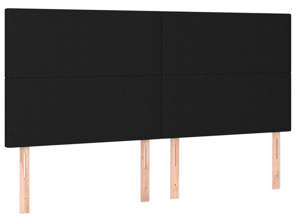 Box spring postel s matrací černá 200x200 cm textil 3137023