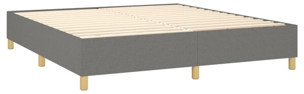 Box spring postel s matrací tmavě šedá 160x200 cm textil 3137326