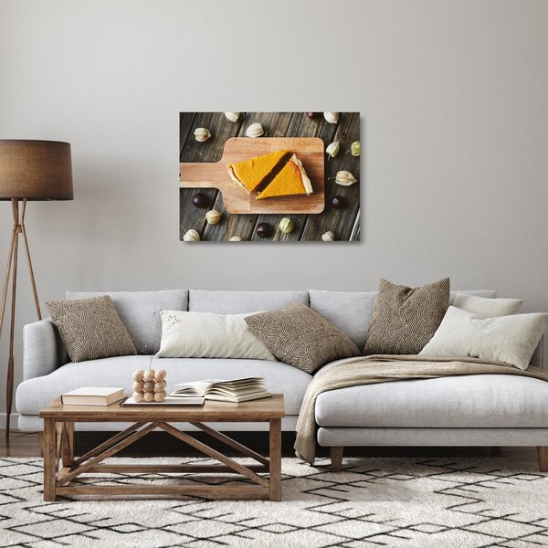 Skleněný obraz - Dýňový koláč (70x50 cm)