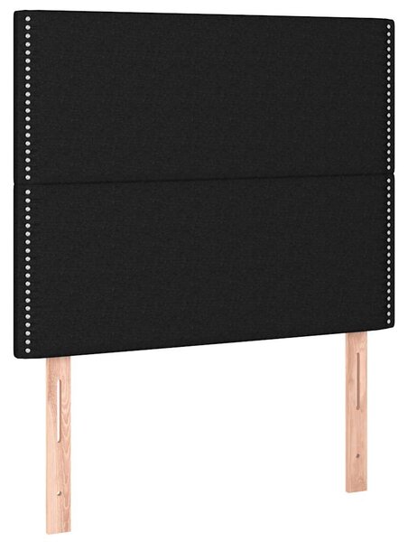 Box spring postel s matrací černá 90x190 cm textil 3137039