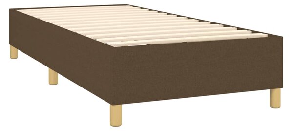 Box spring postel s matrací tmavě hnědá 80x200 cm textil 3137112