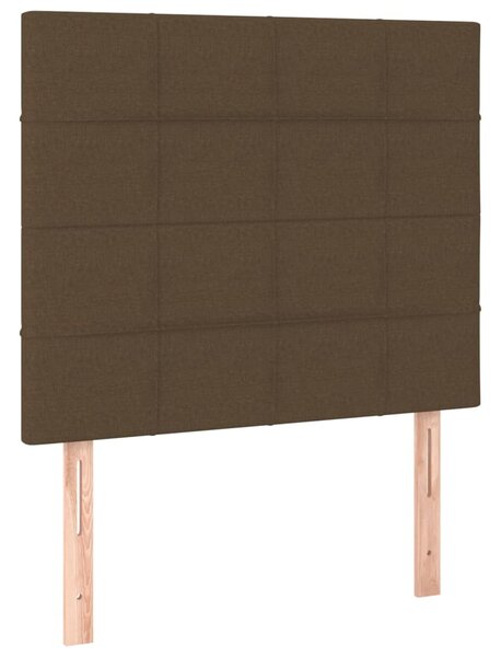 Box spring postel s matrací tmavě hnědá 80x200 cm textil 3137112