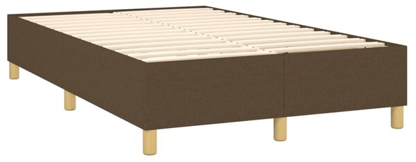 Box spring postel s matrací tmavě hnědá 120x200 cm textil 3137224