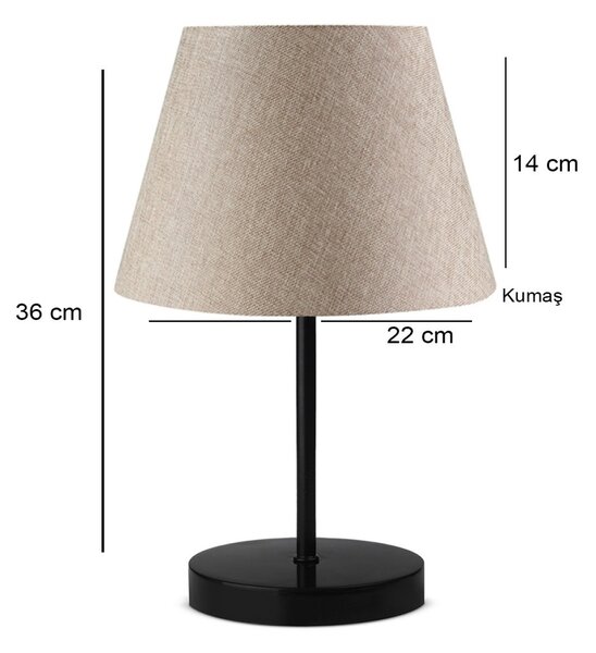 Opviq Stolní lampa Aiman béžová