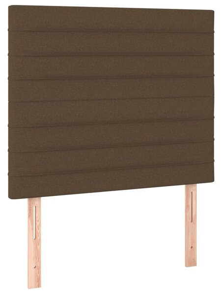 Box spring postel s matrací tmavě hnědá 90x190 cm textil 3137200