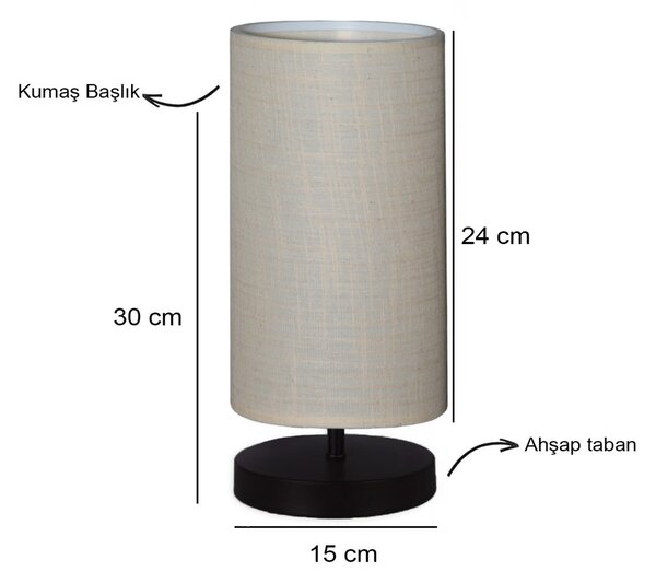 Opviq Stolní lampa Talis krémová