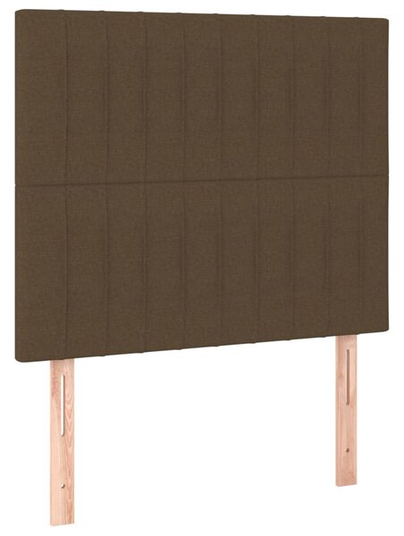 Box spring postel s matrací tmavě hnědá 80x200 cm textil 3137272