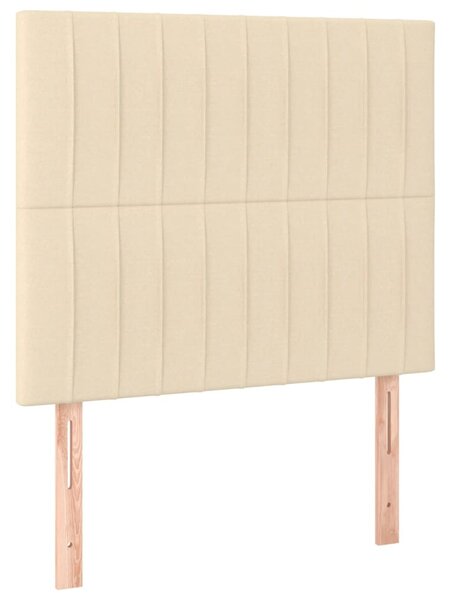 Box spring postel s matrací krémová 100 x 200 cm textil 3137298