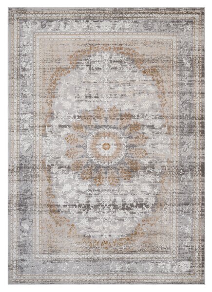 Makro Abra Klasický kusový koberec HERA TP58D světle šedý Rozměr: 80x150 cm