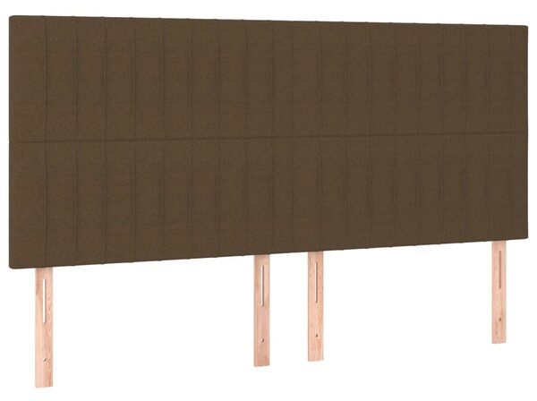 Box spring postel s matrací tmavě hnědá 160x200 cm textil 3137328