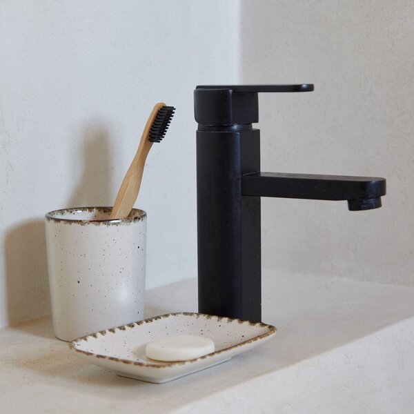 Krémová kameninová mýdlenka Toscana Bath – Casafina