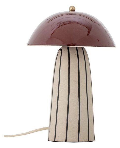 Keramická stolní lampa s kovovým stínidlem (výška 32 cm) Arvid – Bloomingville