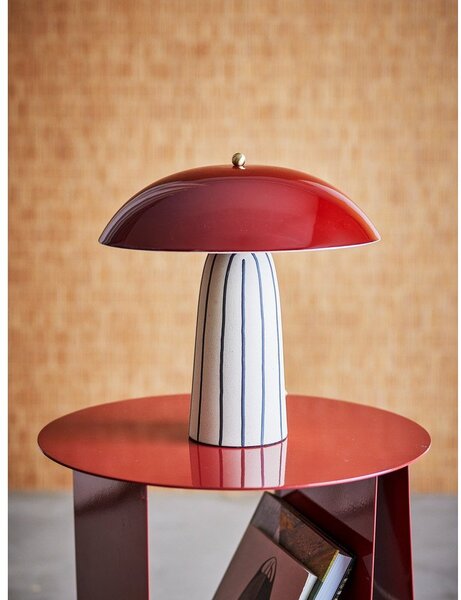 Keramická stolní lampa s kovovým stínidlem (výška 32 cm) Arvid – Bloomingville