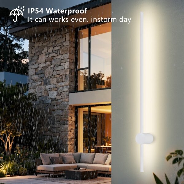 Brilagi - LED Venk. nást. svít. AURA LED/20W/230V 3000K IP54 97 cm bílá CRI 90