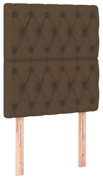 Box spring postel s matrací tmavě hnědá 80x200 cm textil 3137352