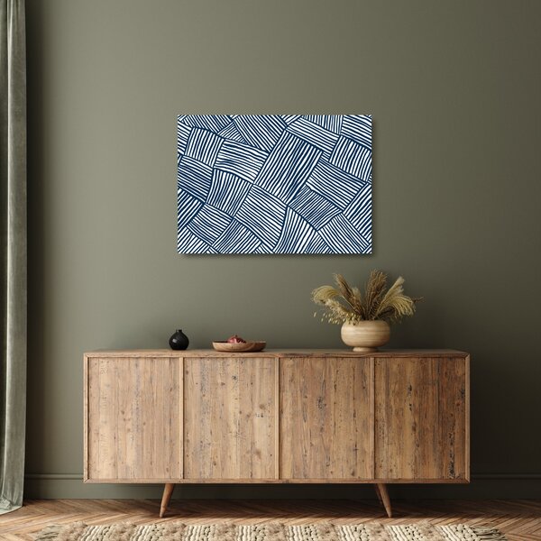 Skleněný obraz - 3D linie (70x50 cm)