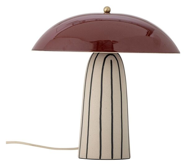 Keramická stolní lampa s kovovým stínidlem (výška 32 cm) Arvid – Bloomingville