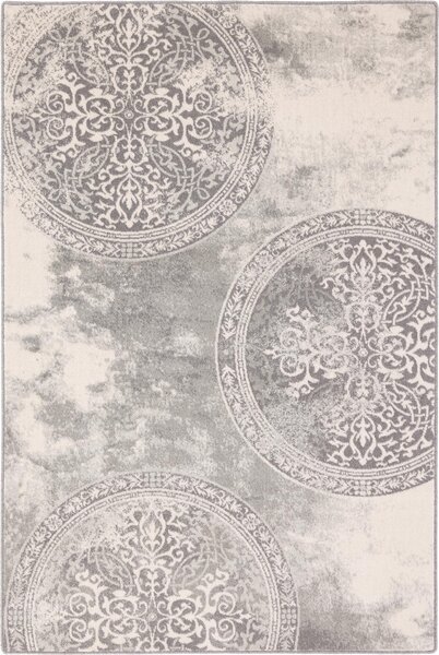 Kusový koberec vlněný Agnella Isfahan M Asyria Alabaster šedý Rozměr: 160x240 cm