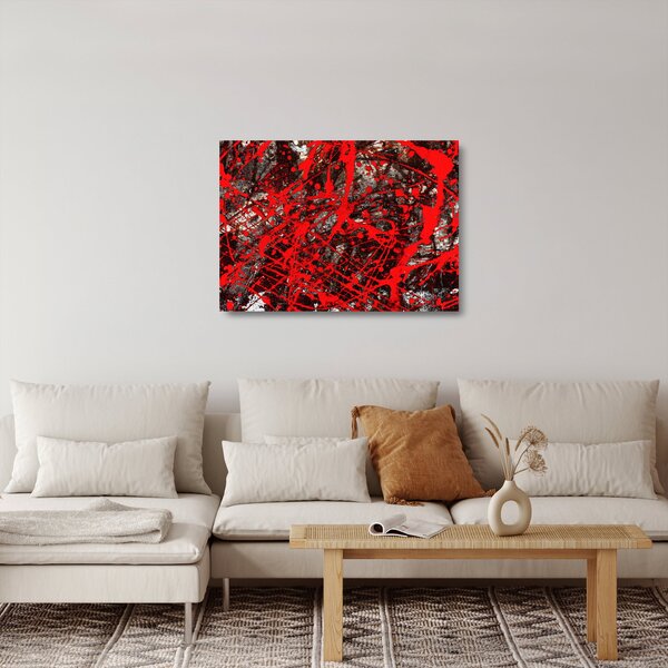Skleněný obraz - Expresivní abstrakce (70x50 cm)