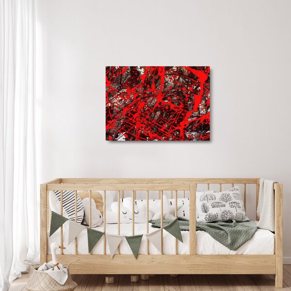 Skleněný obraz - Expresivní abstrakce (70x50 cm)