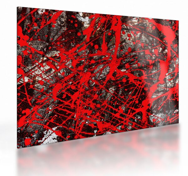 Skleněný obraz - Expresivní abstrakce (70x50 cm)