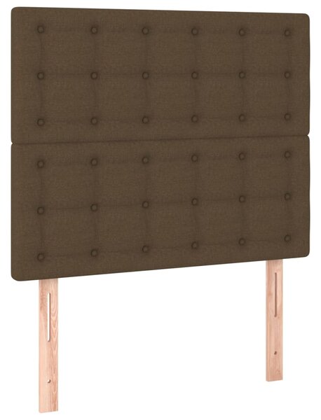 Box spring postel s matrací tmavě hnědá 80x200 cm textil 3137432