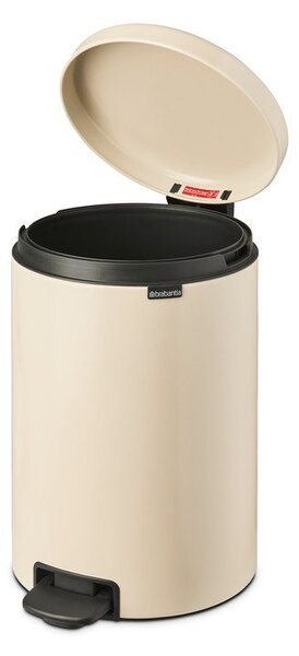 Béžový nášlapný ocelový odpadkový koš 20 l NewIcon – Brabantia