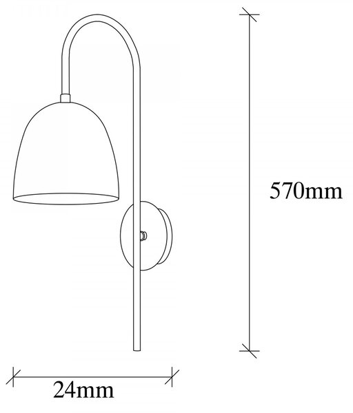 Opviq Nástěnná lampa Tato černá