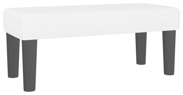 Box spring postel s matrací bílá 120x200 cm umělá kůže 3137534
