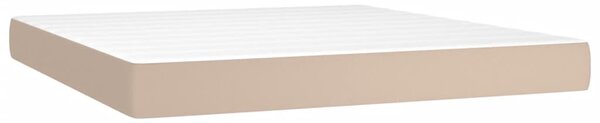 Box spring postel s matrací cappuccino 180 x 200 cm umělá kůže 3137562