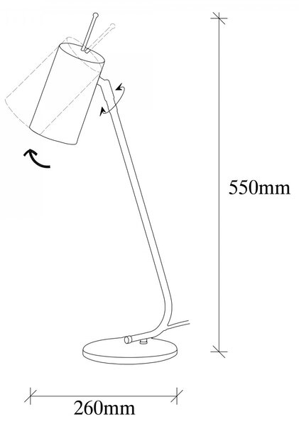 Opviq Stolní lampa Sivani černá