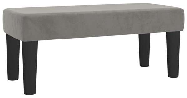 Box spring postel s matrací světle šedá 80 x 200 cm samet 3137989
