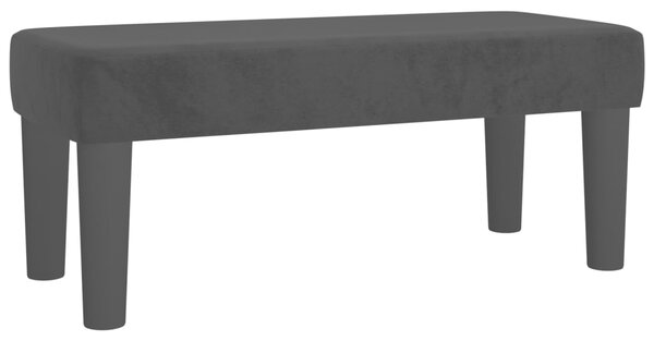 Box spring postel s matrací černá 80 x 200 cm samet 3137871