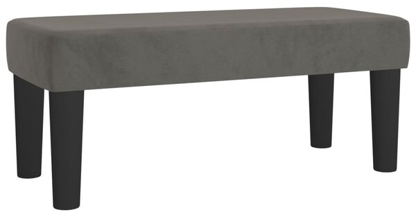 Box spring postel s matrací tmavě šedá 120 x 200 cm samet 3137714