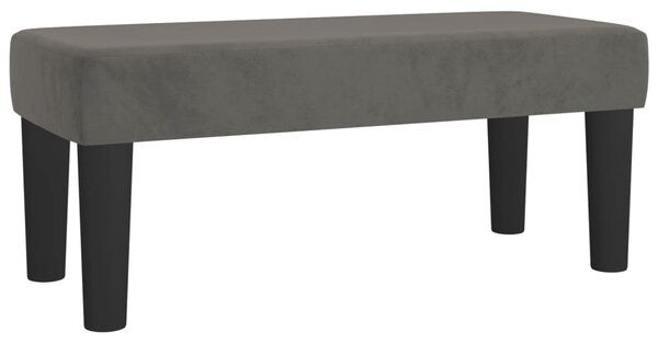 Box spring postel s matrací tmavě šedá 80 x 200 cm samet 3137930