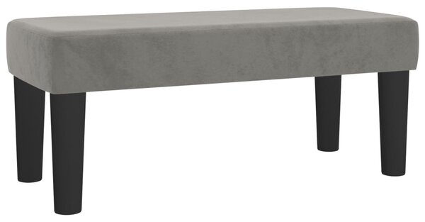 Box spring postel s matrací světle šedá 120 x 200 cm samet 3137713