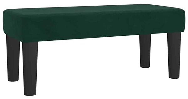 Box spring postel s matrací tmavě zelená 80 x 200 cm samet 3137872
