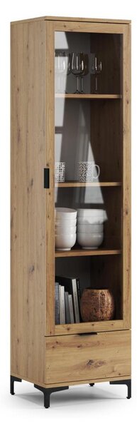 Vitrína LORA 50x195x40 cm dub artisan