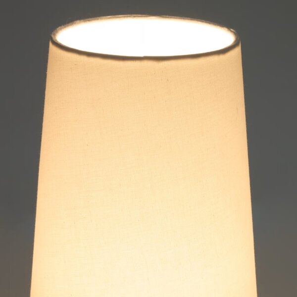 Tmavá dřevěná stolní lampa Kave Home Amire