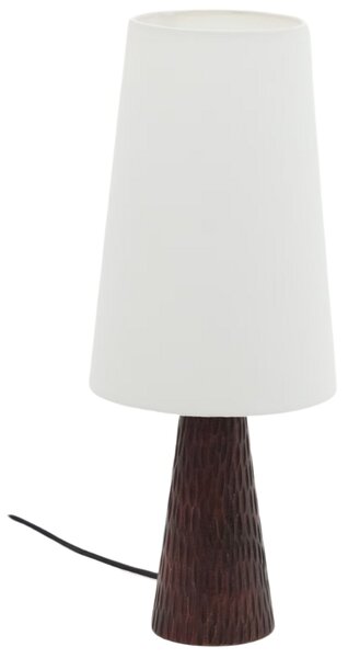 Tmavá dřevěná stolní lampa Kave Home Amire