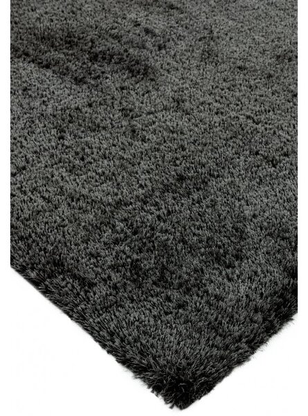 Černý koberec Trebbia Charcoal Rozměry: 80x150 cm