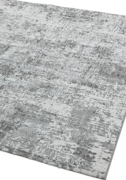 Šedý koberec Volter Abstract Silver Rozměry: 80x150 cm