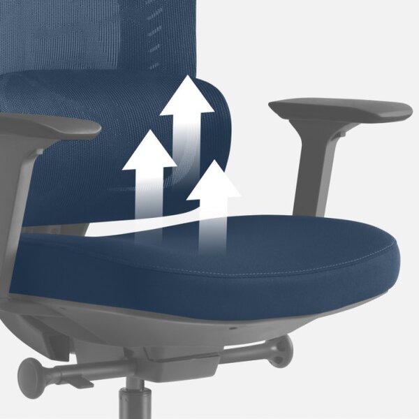 Masážní kancelářské křeslo Visioner 6.1 černé