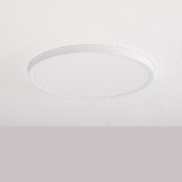 Bílé plastové stropní LED světlo Nova Luce Dixie 40 cm
