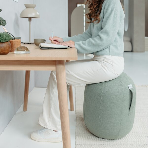 Šedá balanční stolička VLUV KAPSUL STOV 52 cm