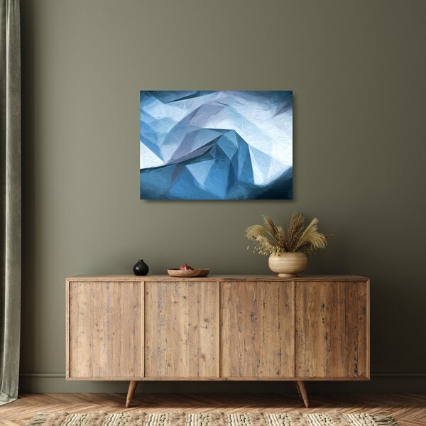 Skleněný obraz abstrakce (70x50 cm)