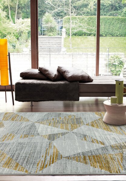 Žlutý koberec Volter Block Yellow Rozměry: 120x170 cm
