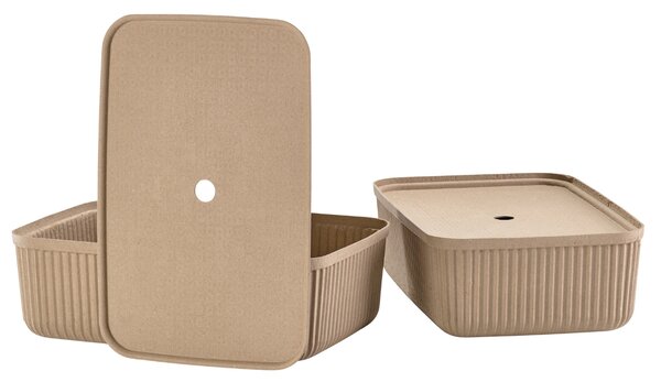 Zone Denmark Set dvou béžových papírových úložných boxů Pulp 48 x 32 cm